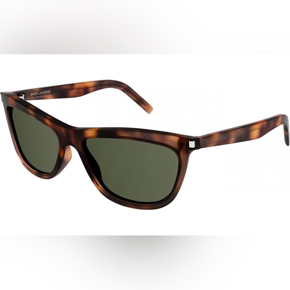 Saint Laurent Tortoise Shell UVA Sunglasses - Picture 9 of 10
